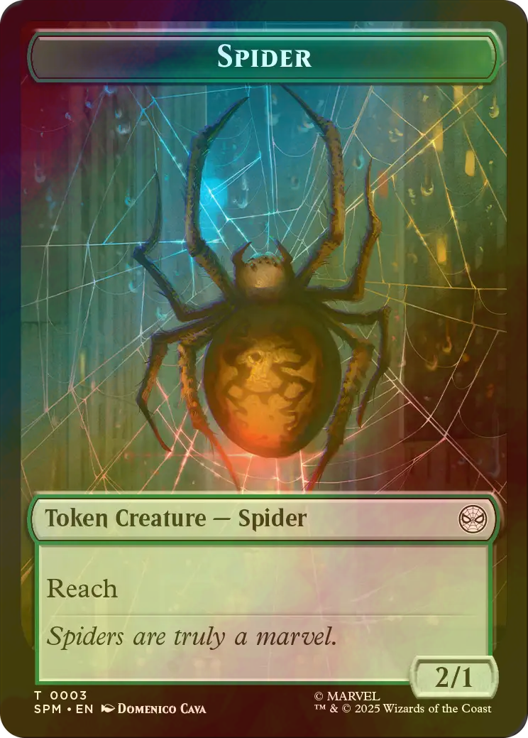 FOIL] 蜘蛛/SPIDER & 食物/FOOD 【英語版】 [SPM-トークン] - シングル