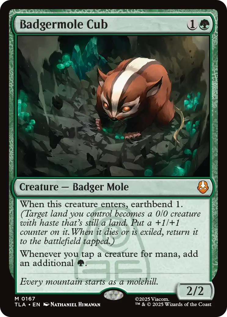 MTG foil アナグマモグラの仔 Badgermole Cub 英語 アナグマモグラの仔/Badgermole Cub 【英語版】 [TLA-緑MR] - シングル