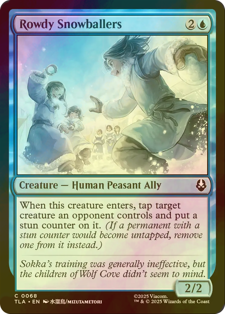 FOIL] 盛り上がる雪玉投げ/Rowdy Snowballers 【英語版】 [TLA-青C