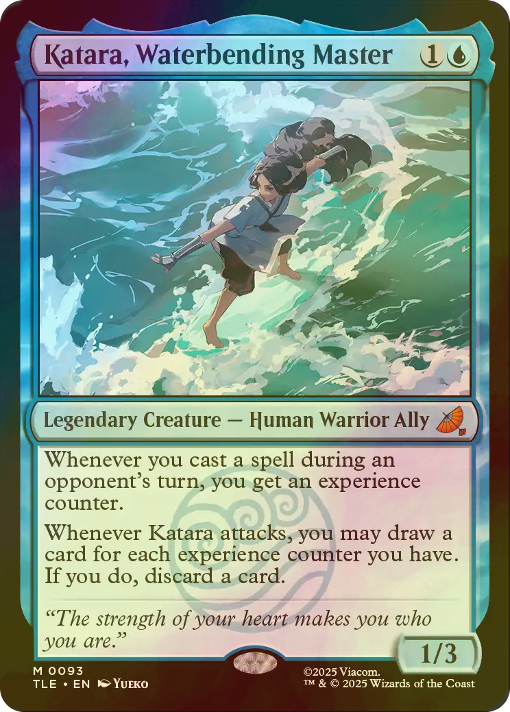 MTG 水の技の達人、カタラ 英語1枚 FOIL] 水の技の達人、カタラ/Katara, Waterbending Master 【英語版