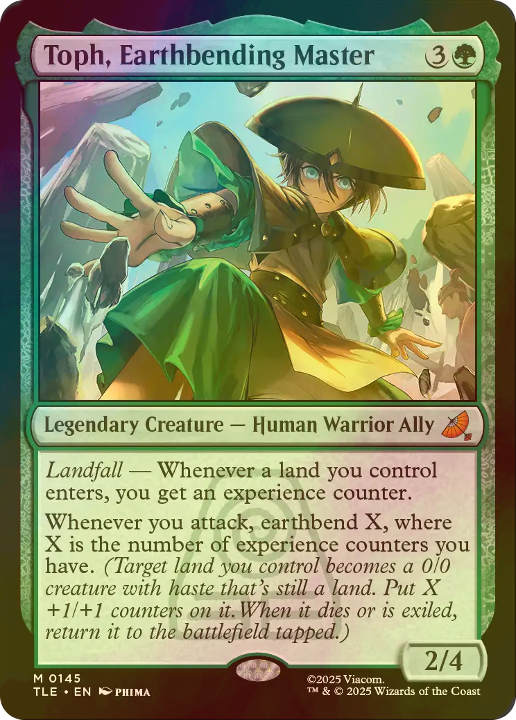 FOIL] 土の技の達人、トフ/Toph, Earthbending Master 【英語版】 [TLE