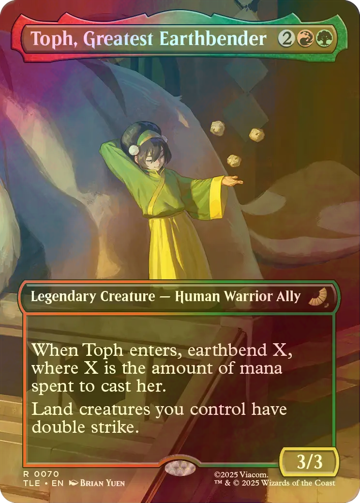 FOIL] 最強の土のベンダー、トフ/Toph, Greatest Earthbender (全面