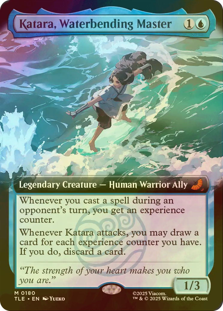 FOIL] 水の技の達人、カタラ/Katara, Waterbending Master (拡張アート