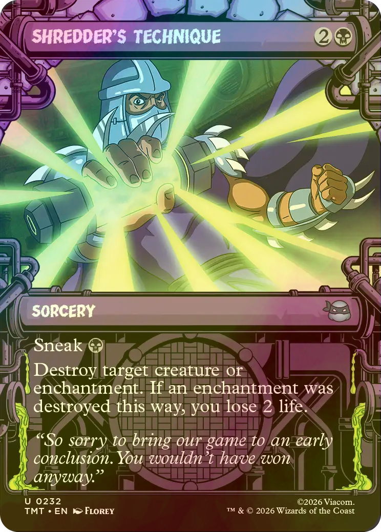 MTG タートルズ TMT スーパーシュレッダー ショーケース 英語 Foil MTG