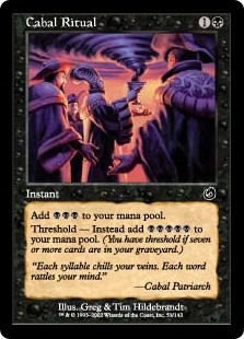 陰謀団の儀式 TOR 英 foil 4枚 陰謀団の儀式/Cabal Ritual (TOR/黒C/英/通常/EX+) ※詳細要確認